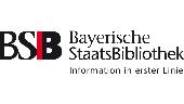 Logo Bayerische Staatsbibliothek Logo Bayerische Staatsbibliothek